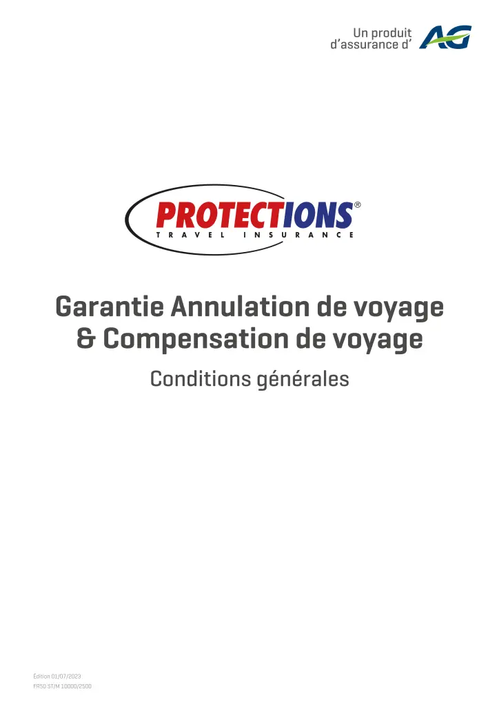 Garantie assurance annulation de voyage