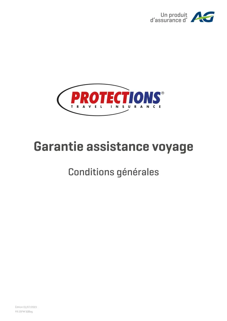 Garantie assurance assitance voyage